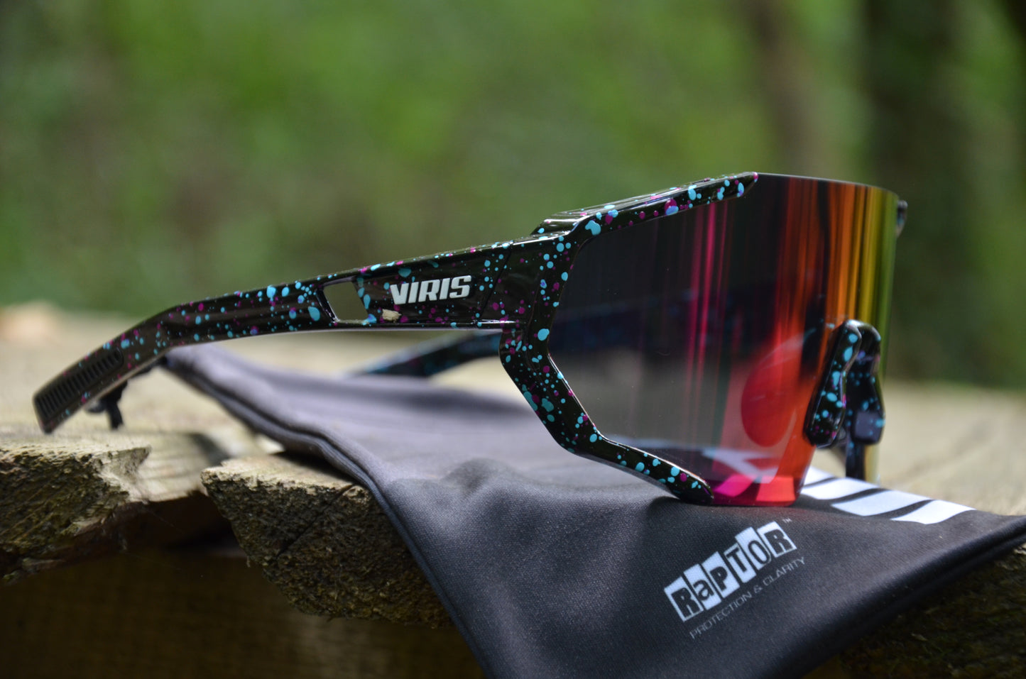 Raptor Sportbrille - Black Paint Splatter