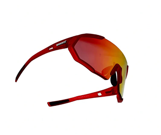 Raptor Sportbrille / Transparent rot